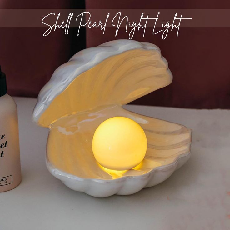 Glanciety Shell Pearl Night Lamp