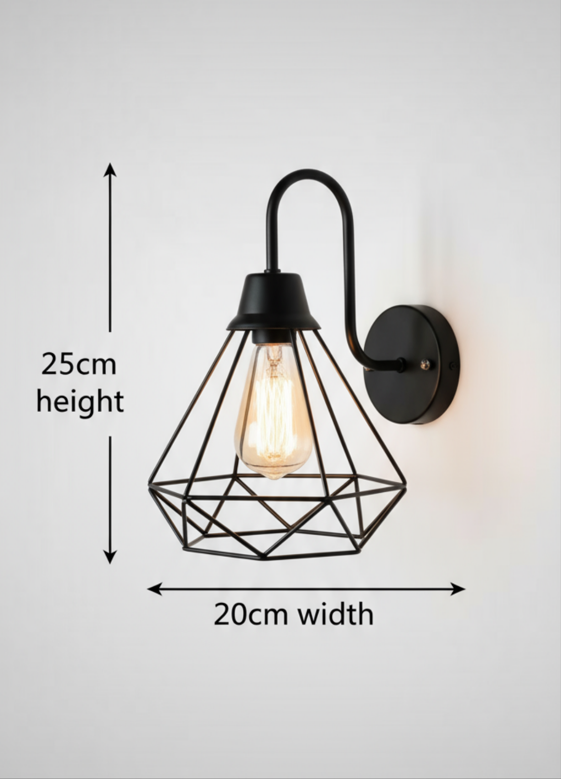 Glanciety Modern Geometric Wall Sconce