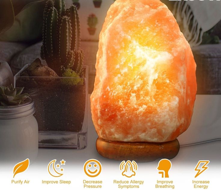 Glanciety Himalayan Salt Crystal Lamp