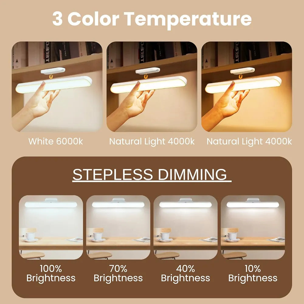 Glanciety Magnetic 3-Color Dimmable Light Bar
