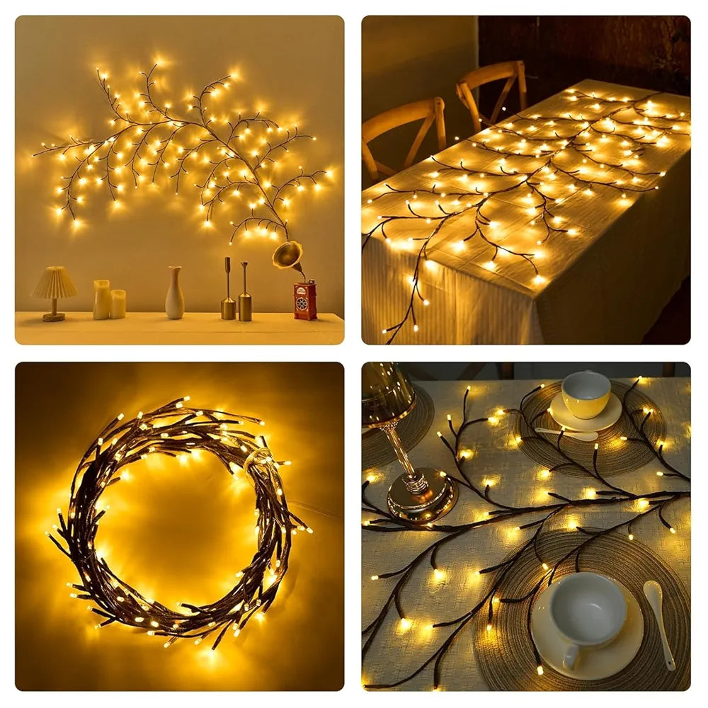 Glanciety Enchanted Willow Vine Lights LED Tree Branch Light