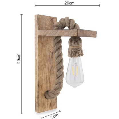 Glanciety Retro Rope Wall Lantern