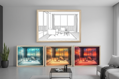 Glanciety LED Art Illuminate Light Up Picture