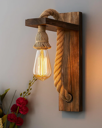 Glanciety Retro Rope Wall Lantern