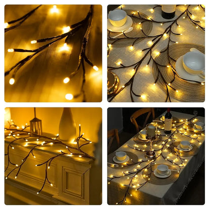 Glanciety Enchanted Willow Vine Lights LED Tree Branch Light