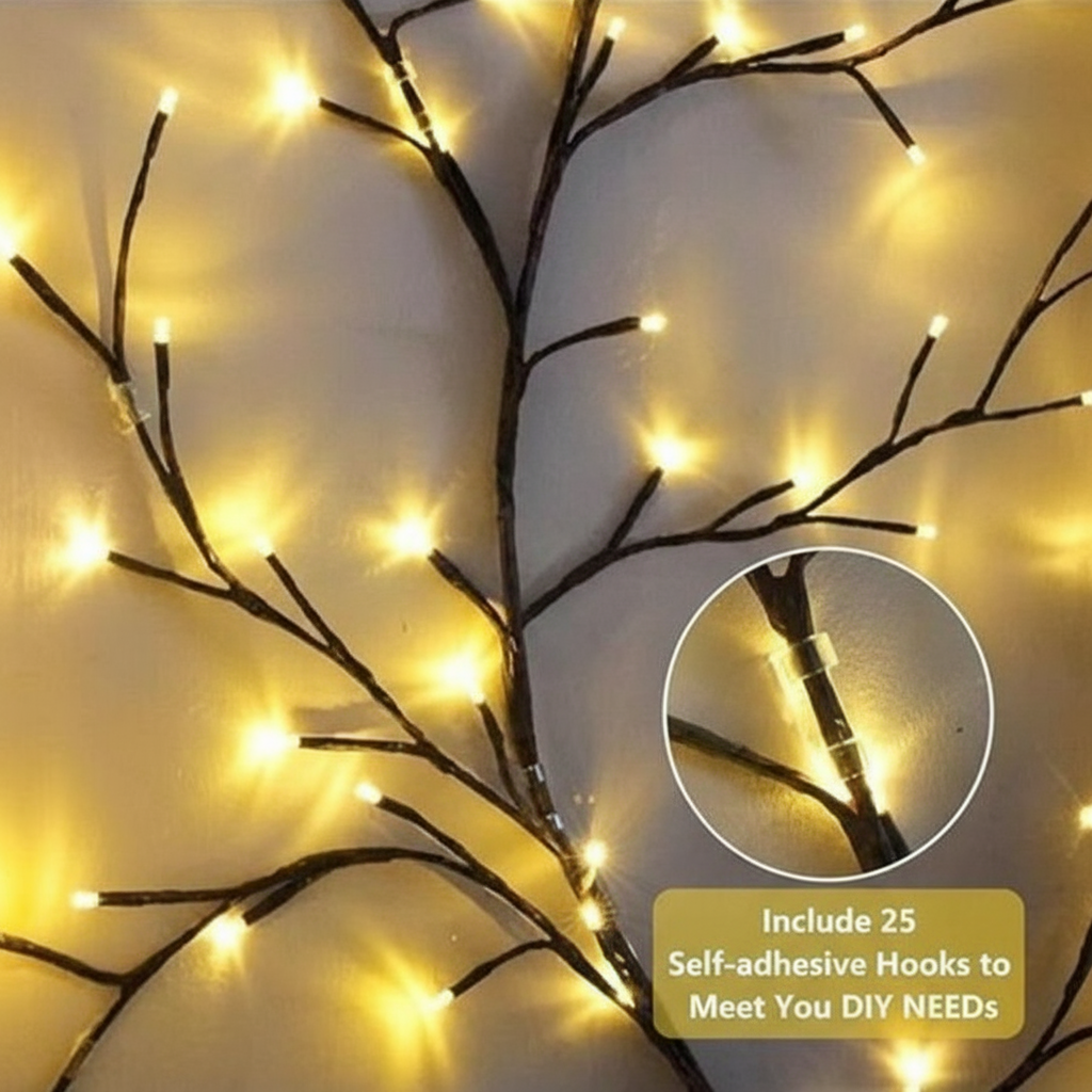 Glanciety Enchanted Willow Vine Lights LED Tree Branch Light