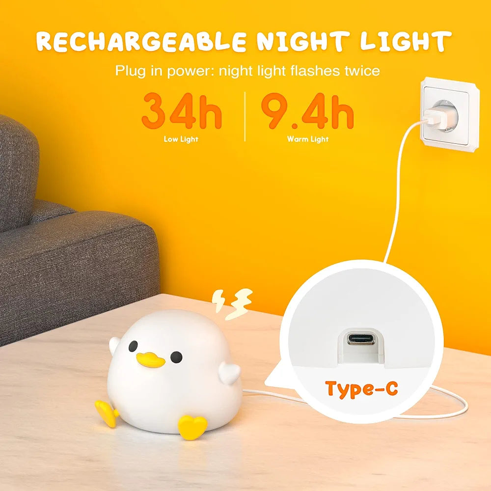 Glanciety Rechargeable Duck Lamp w/ Touch Sensor